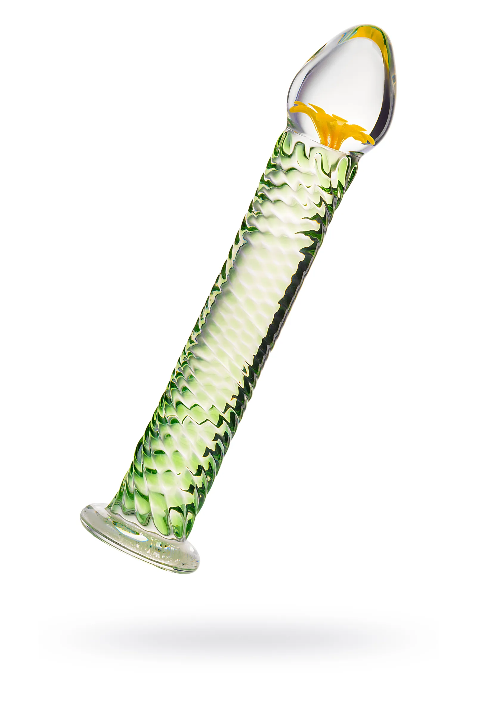 Фаллоимитатор Sexus Glass,стекло, прозрачный, 16,5 см