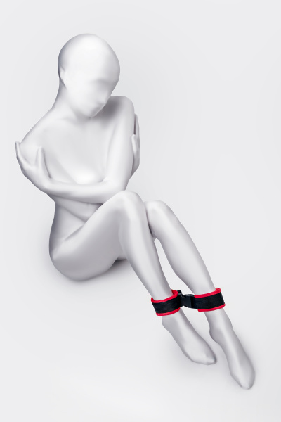 Поножи Anonymo.велюр, красные, 29 см