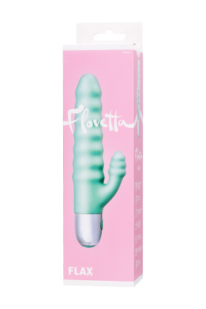 Рельефный вибратор с клиторальной стимуляцией TOYFA Flovetta  Flax