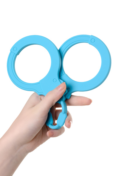 Наручники силиконовые TOYFA A-Toys, голубые