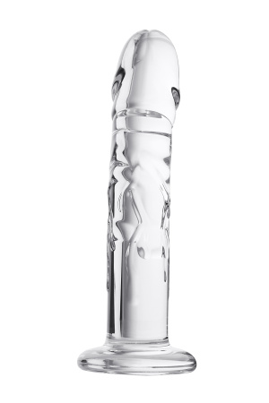 Фаллоимитатор Sexus Glass,стекло, прозрачный , 19,5 см